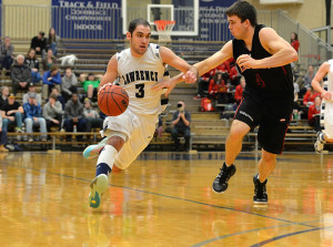 Lawrence's Jamie Nikitas (3) is a first-team All-MIdwest Conference selection.