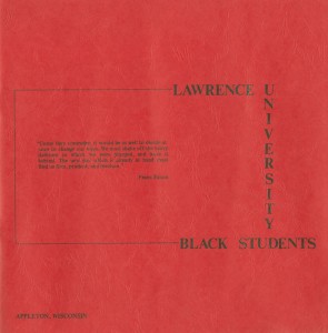 Lawrence University Black Students brochure cover