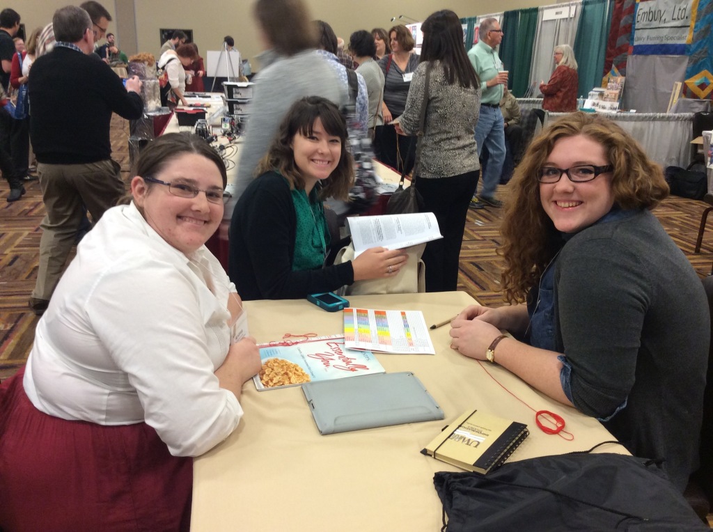 (From Left) Andrea, Aubrey, Allison in front of the Makerspace