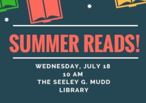 Summer Reads Coffeehouse in the Mudd Library