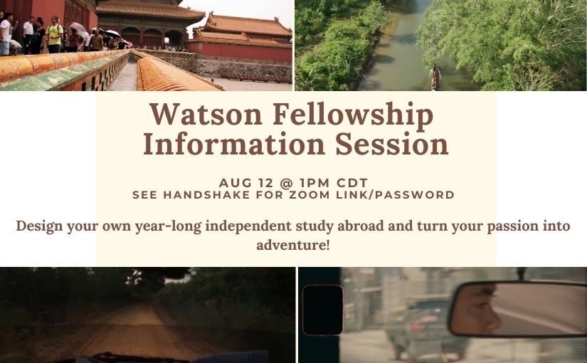 Watson Fellowship Information Session