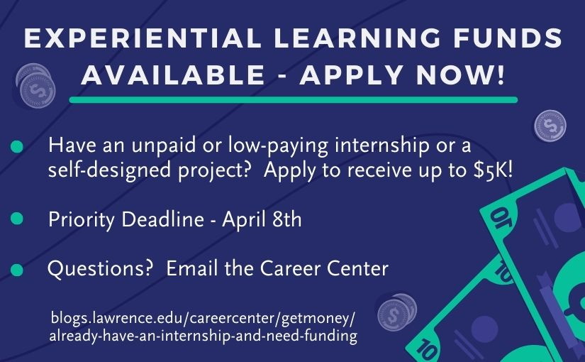 Experiential Learning Funds Available – Apply Now