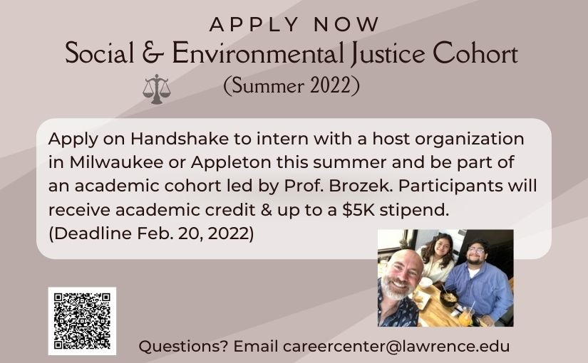 Social & Environmental Justice Cohort – Applications Open for Summer 2022!