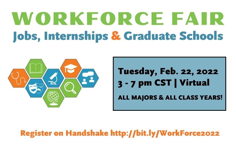 WorkForce Fair:  Jobs, Internships & Graduate Schools