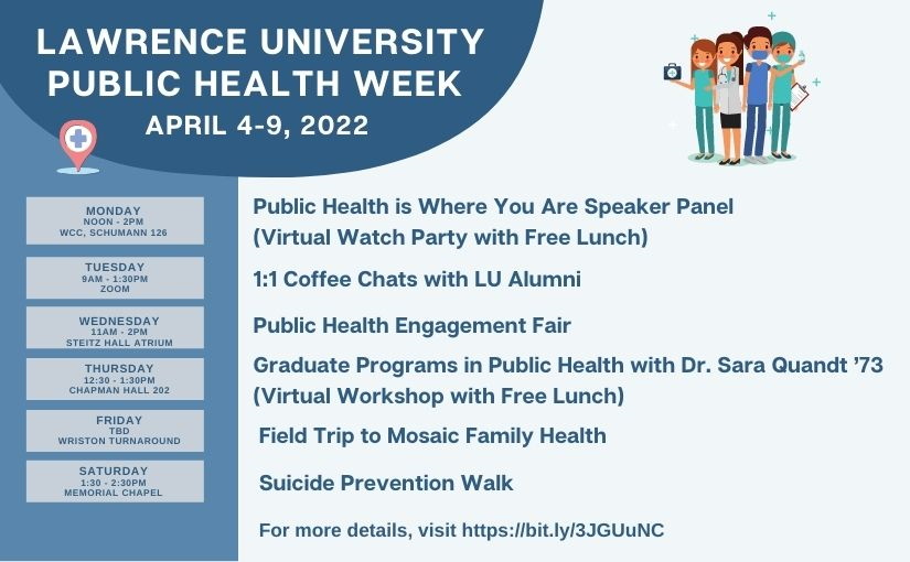 Lawrence University Public Health Week (April 4-9, 2022)