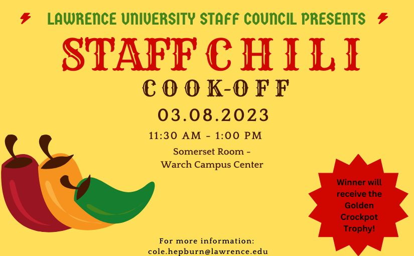 The Staff Chili Cook-Off Has Been Rescheduled!