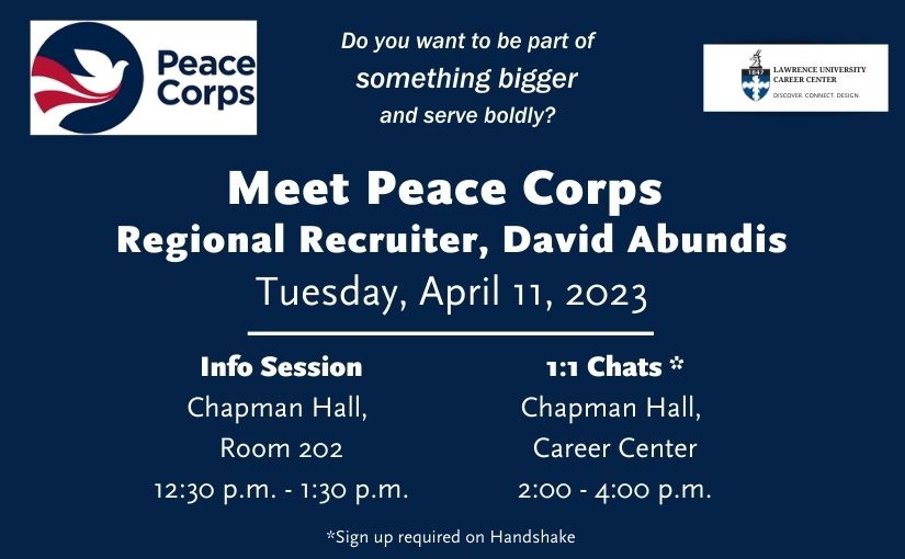 Peace Corps Recruiter On Campus