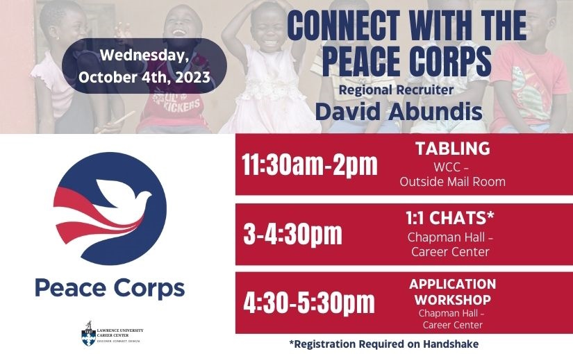 Connect with the Peace Corps: Recruiter on campus