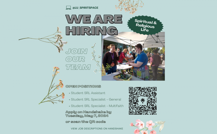 S&RL is Hiring for Fall 2024