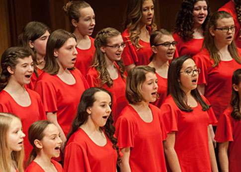 Group girl choir photo
